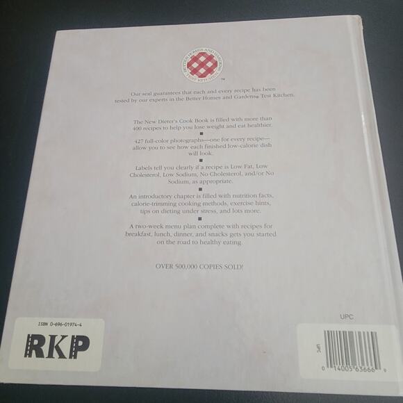 1992 New Dieters Cook Book Better Homes and Garden First Edition Rare Cover - Picture 8 of 8
